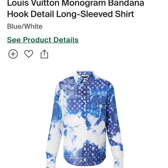 Authentic Louis vutton men’s / unisex long sleeve shirt